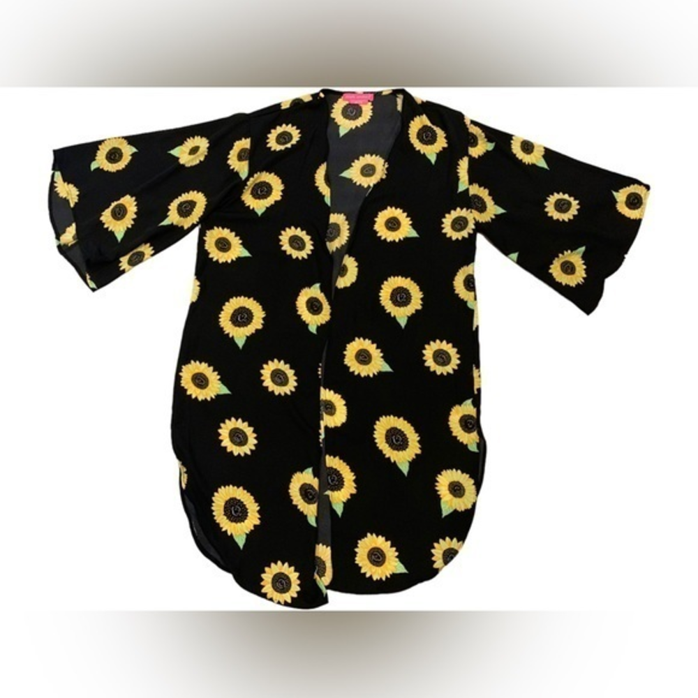 Black‎ & sunflower cover up XS-S-M Simply Southern